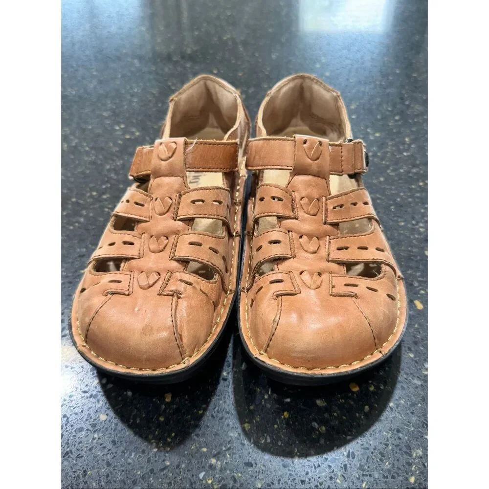 Alegria Pesca Cognac Sandals.